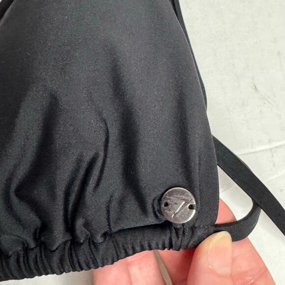 Gymshark Triangle Black Bikini Top Women Size Medium NWT - Picture 3 of 7
